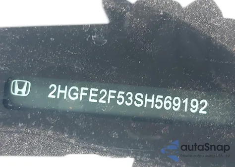 2025 Honda Civic Sport z USA, uszkodzony, nr VIN 2HGFE2F53SH569192